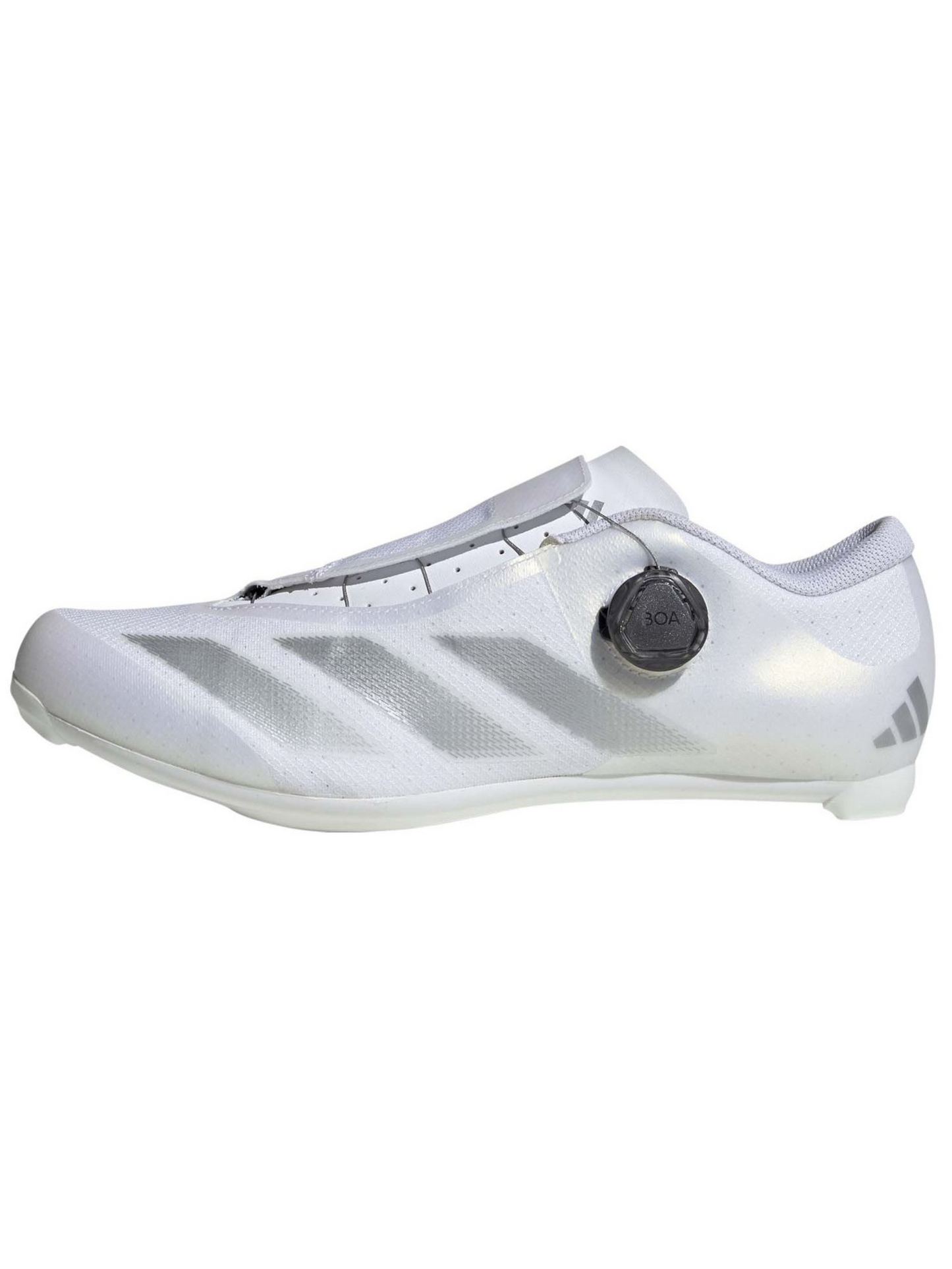 Zapatillas Ciclismo Carretera Adidas Tempo 3 Stripes BOA | Cloud White / Silver Metallic / Core Black