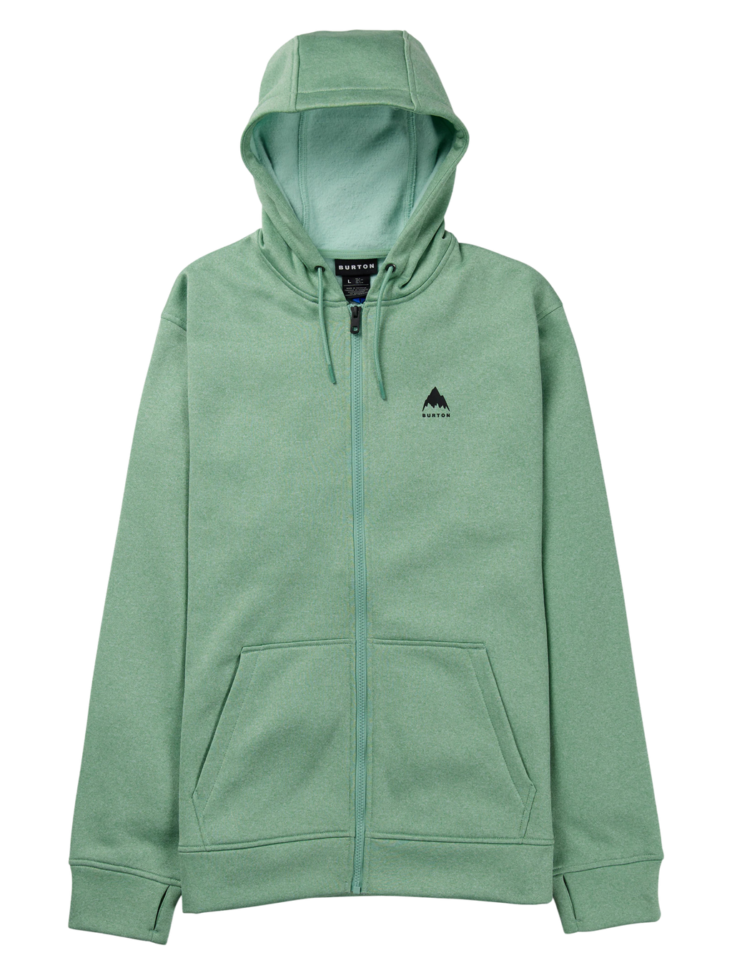 Men’s Burton Oak Full-Zip Hoodie | Soft Sage Heather