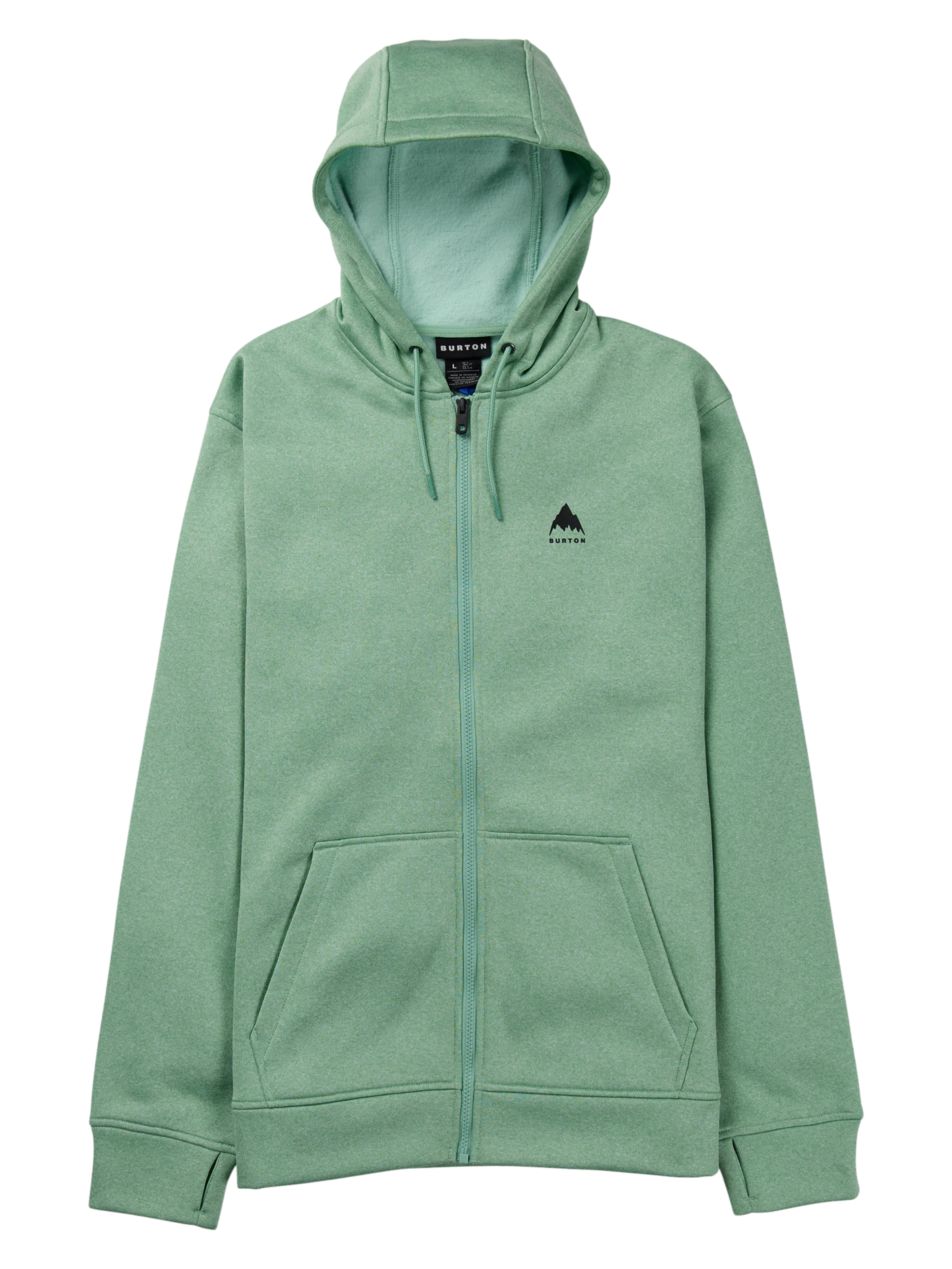 Men’s Burton Oak Full-Zip Hoodie | Soft Sage Heather