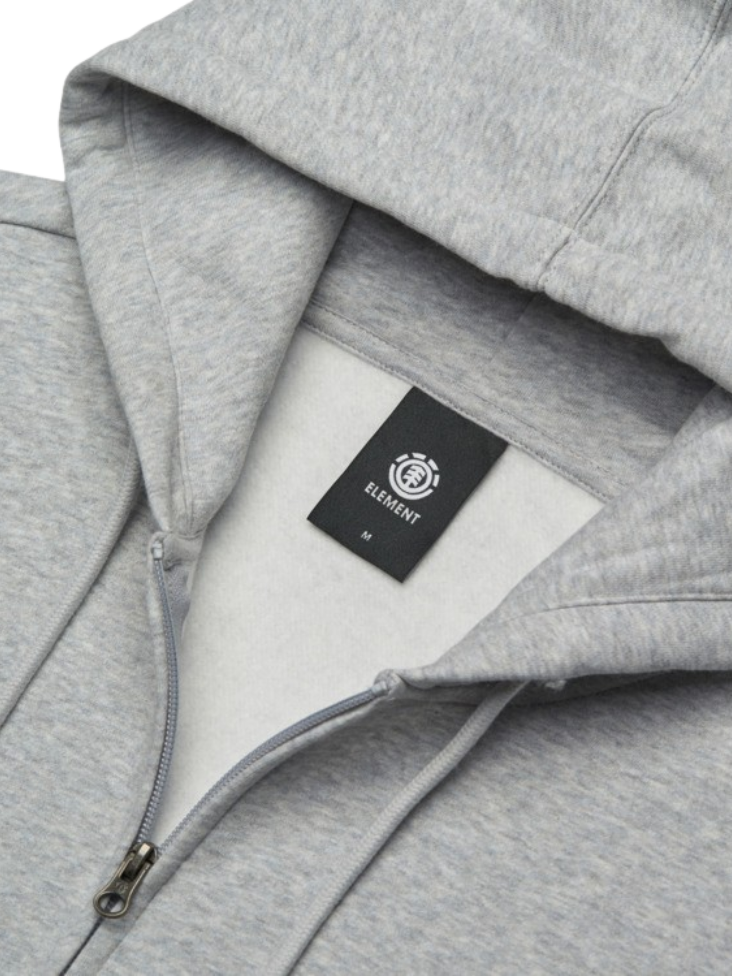 Sudadera con Cremallera Element Icon Embroidery | Mid Grey Heather