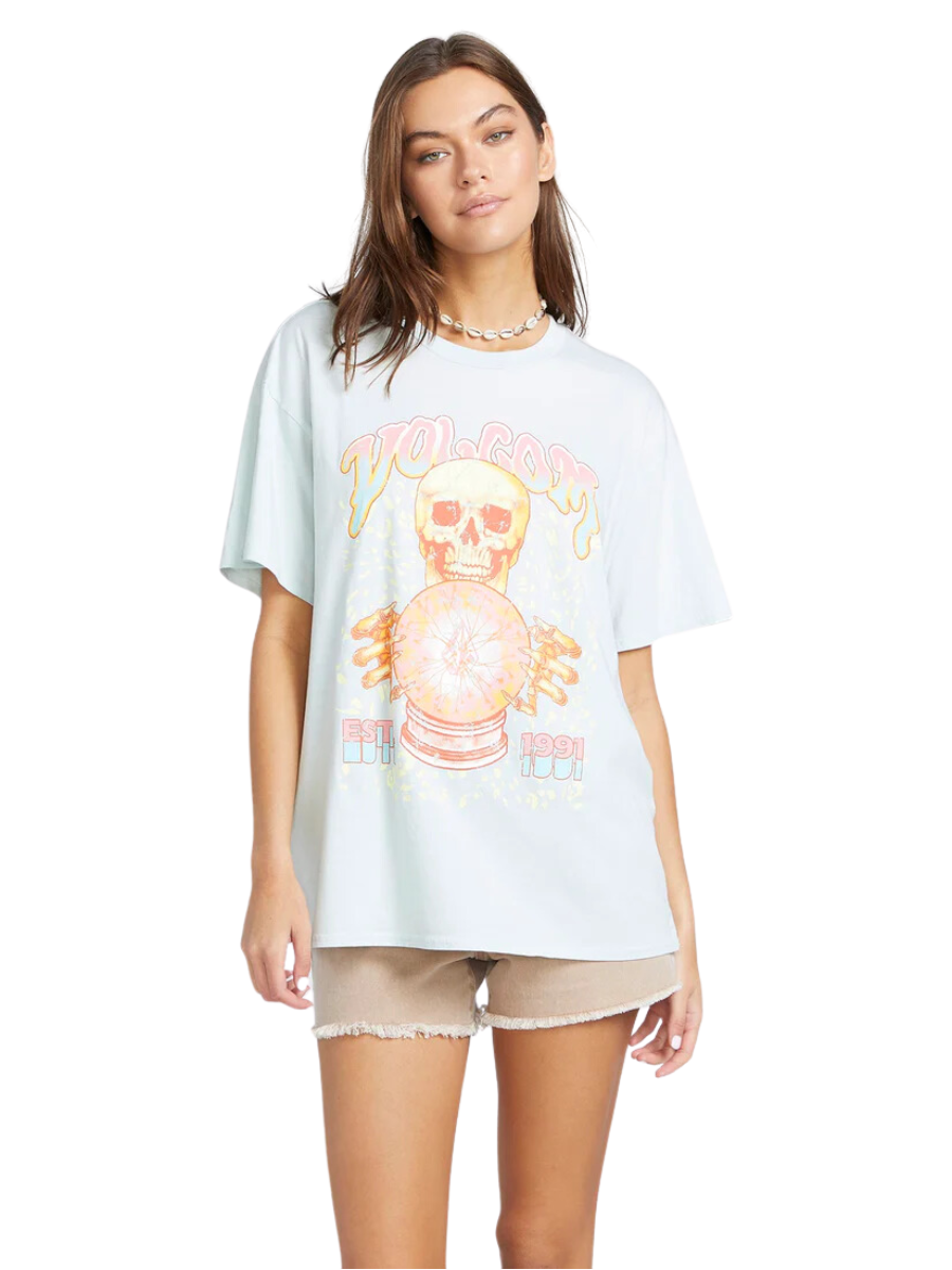 Camiseta feminina Volcom Stones Throw - Cloro