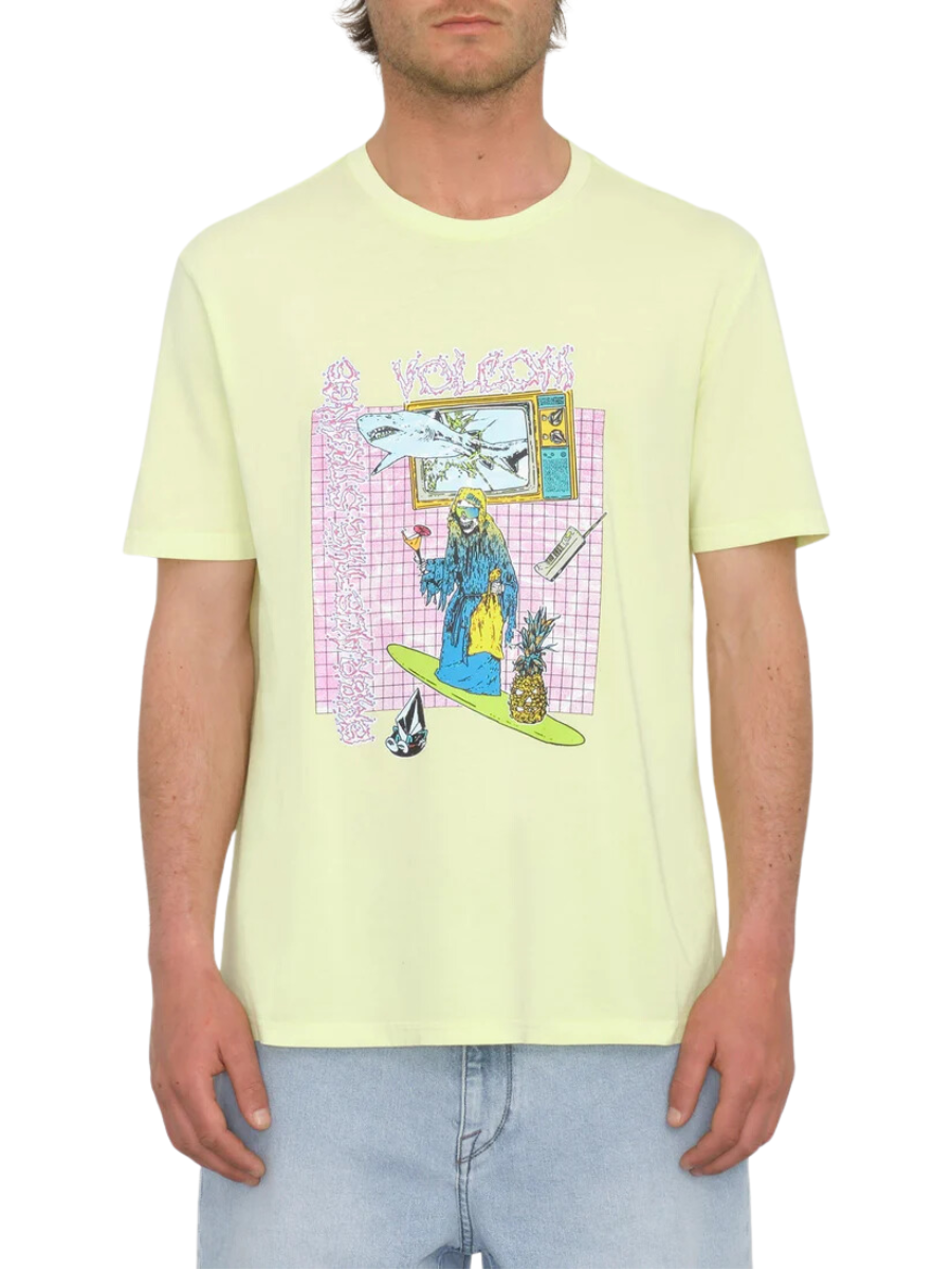 Camiseta Volcom Frenchsurf - Aura Yellow | Best selling products | Camisetas de hombre | Camisetas manga corta de hombre | Volcom Shop | surfdevils.com