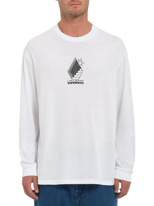 Produtos mais vendidos | Camiseta de manga comprida Stairway da Volcom - Branco