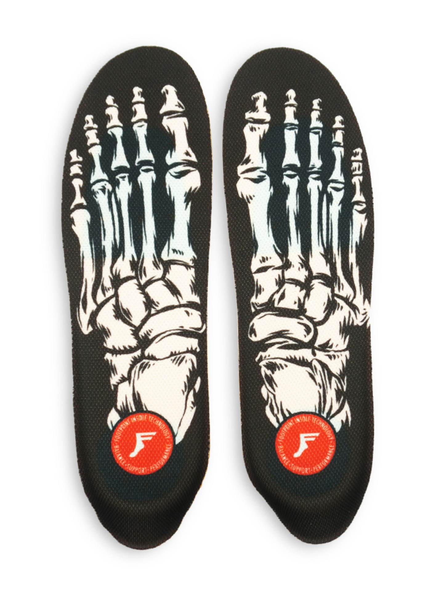 Palmilhas Footprint Kingfoam Elite (Action Sport Gel) Mid - Skeleton Black