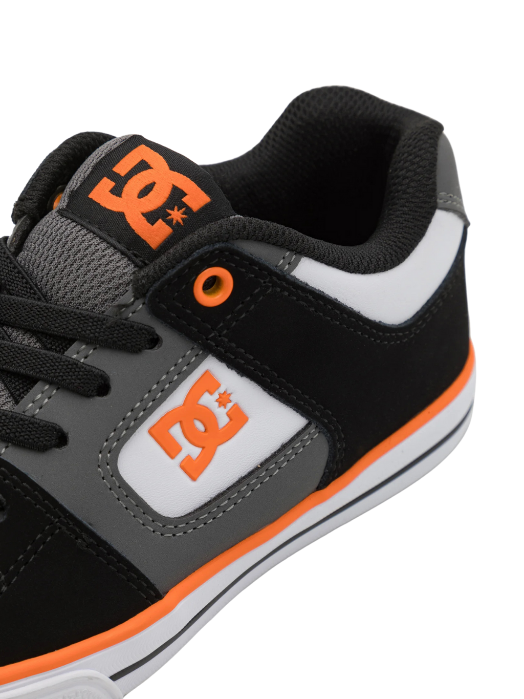 Zapatillas niño DC Shoes Pure Elastic - Black/White/Grey/Orange