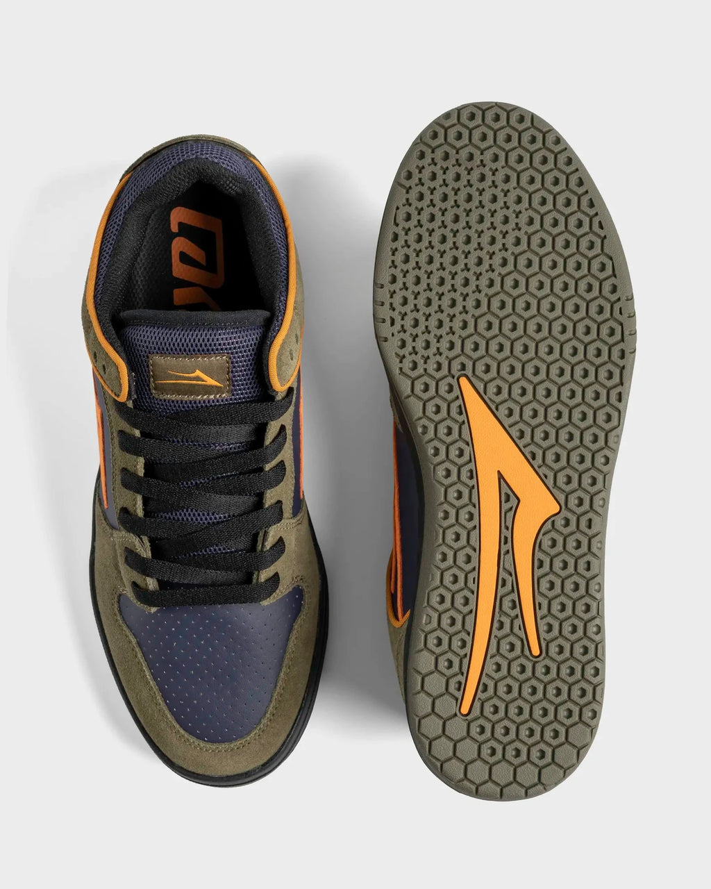 Lakai Men's Telford Low calzado hombre detail 3 | IVY GRAYSTONE ORANGE