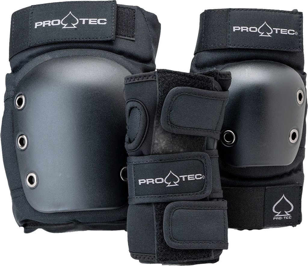 Pro-Tec Pro-Tec Street Gear 3-Pack Open Back Black protecciones | Black