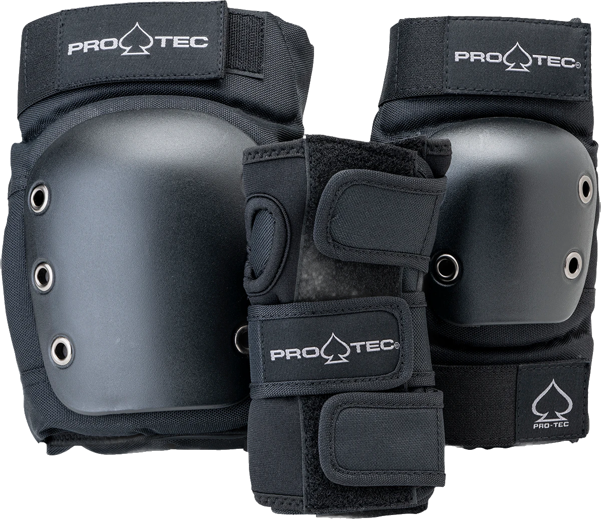 Pro-Tec Pro-Tec Street Gear 3-Pack Open Back Black protecciones | Black