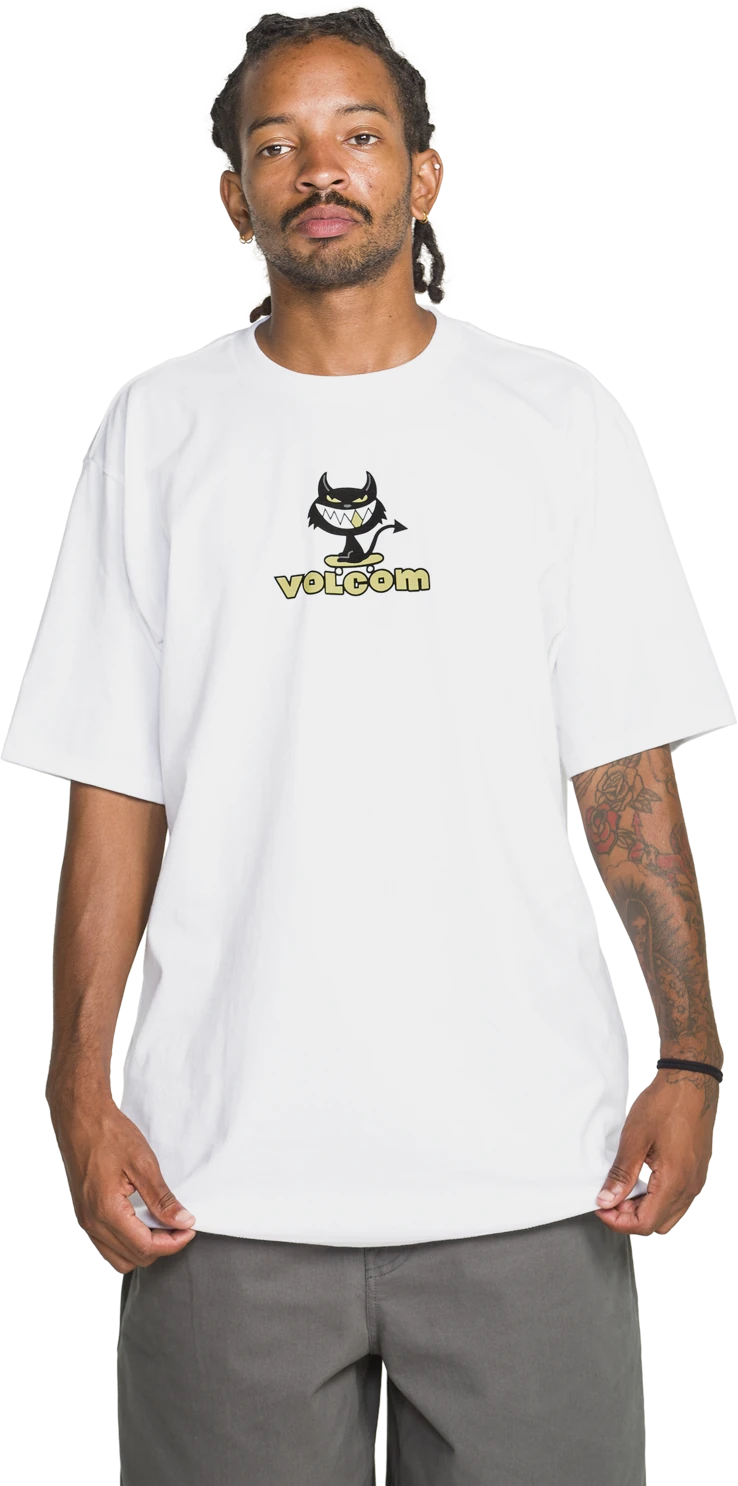 Volcom DEVILISH SST camiseta manga corta hombre | White