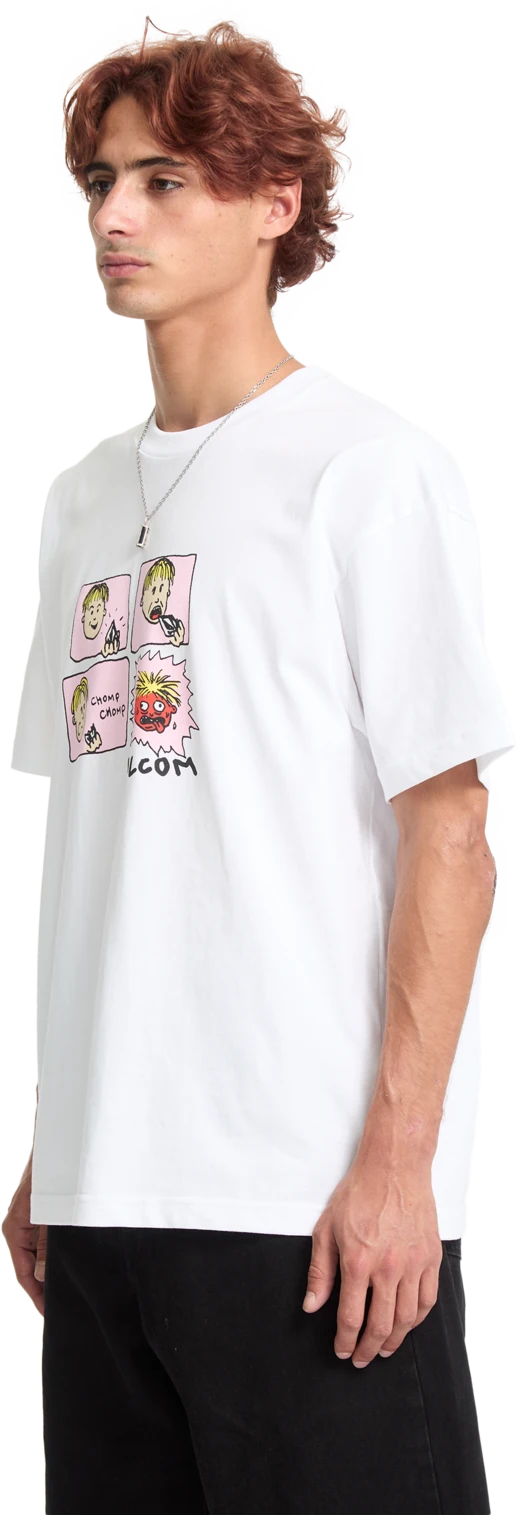 Volcom Chomp Chomp camiseta manga corta hombre detail 5 | White