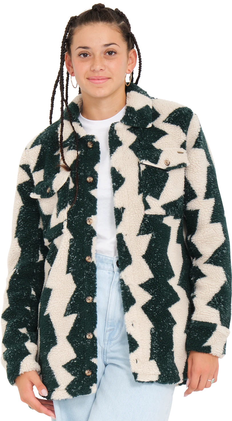 Volcom SILENT SHERPA JACKET chaquetas y abrigos mujer detail 2 | Ponderosa Pine