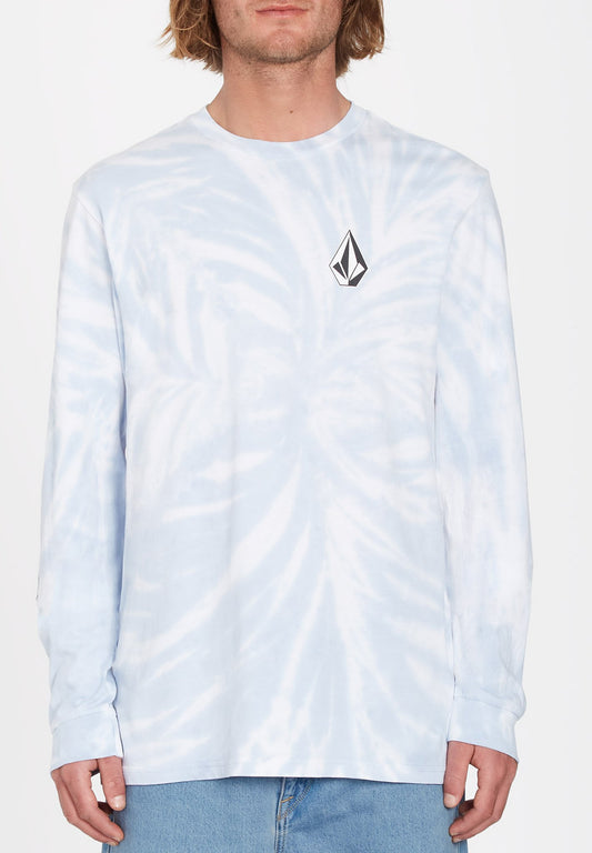 Volcom Camiseta Manga Comprida Iconic Stone Dye Azul Celestial