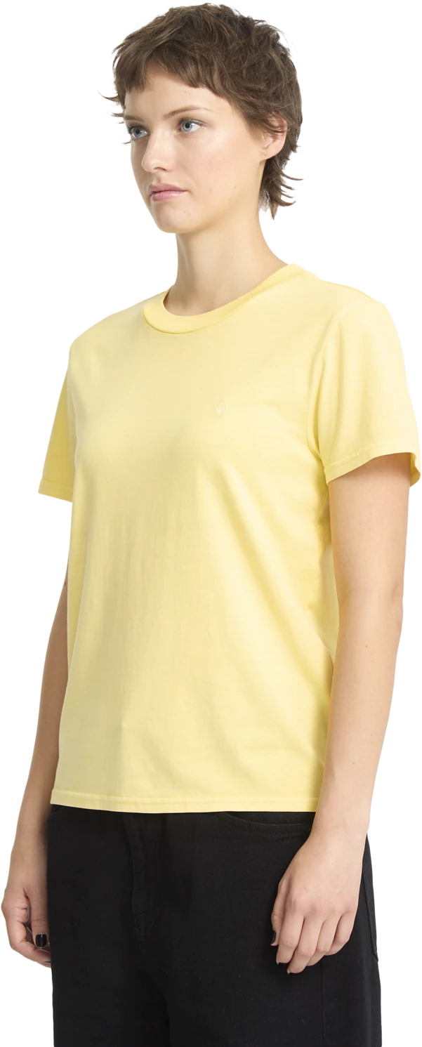 Volcom Solid Stone Emb camiseta manga corta mujer detail 4 | Dawn Yellow