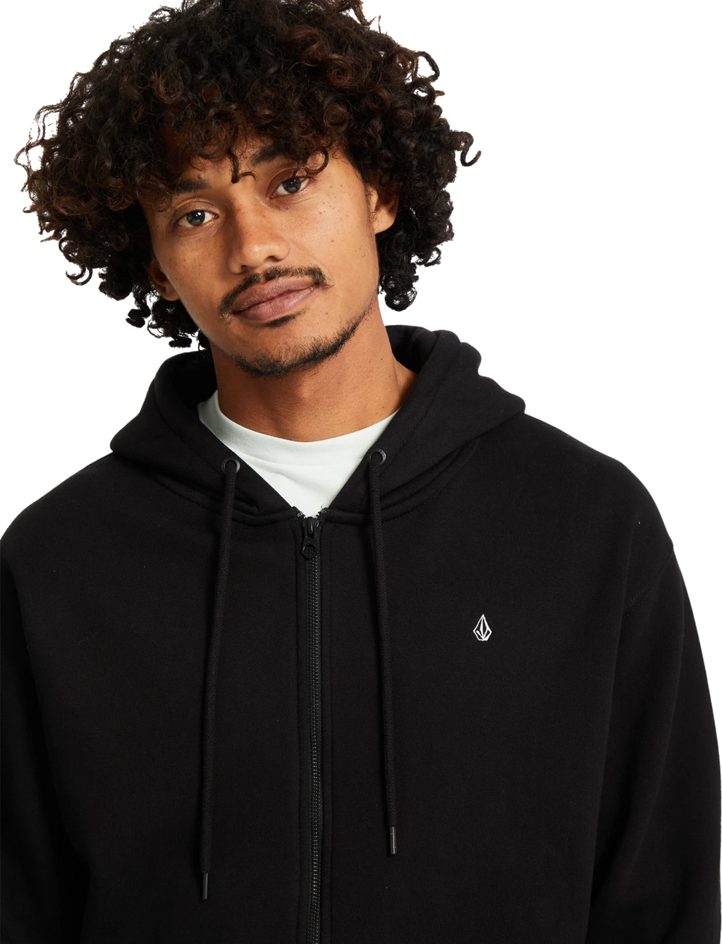 Volcom Single Stone sudadera con capucha hombre detail 6 | Black