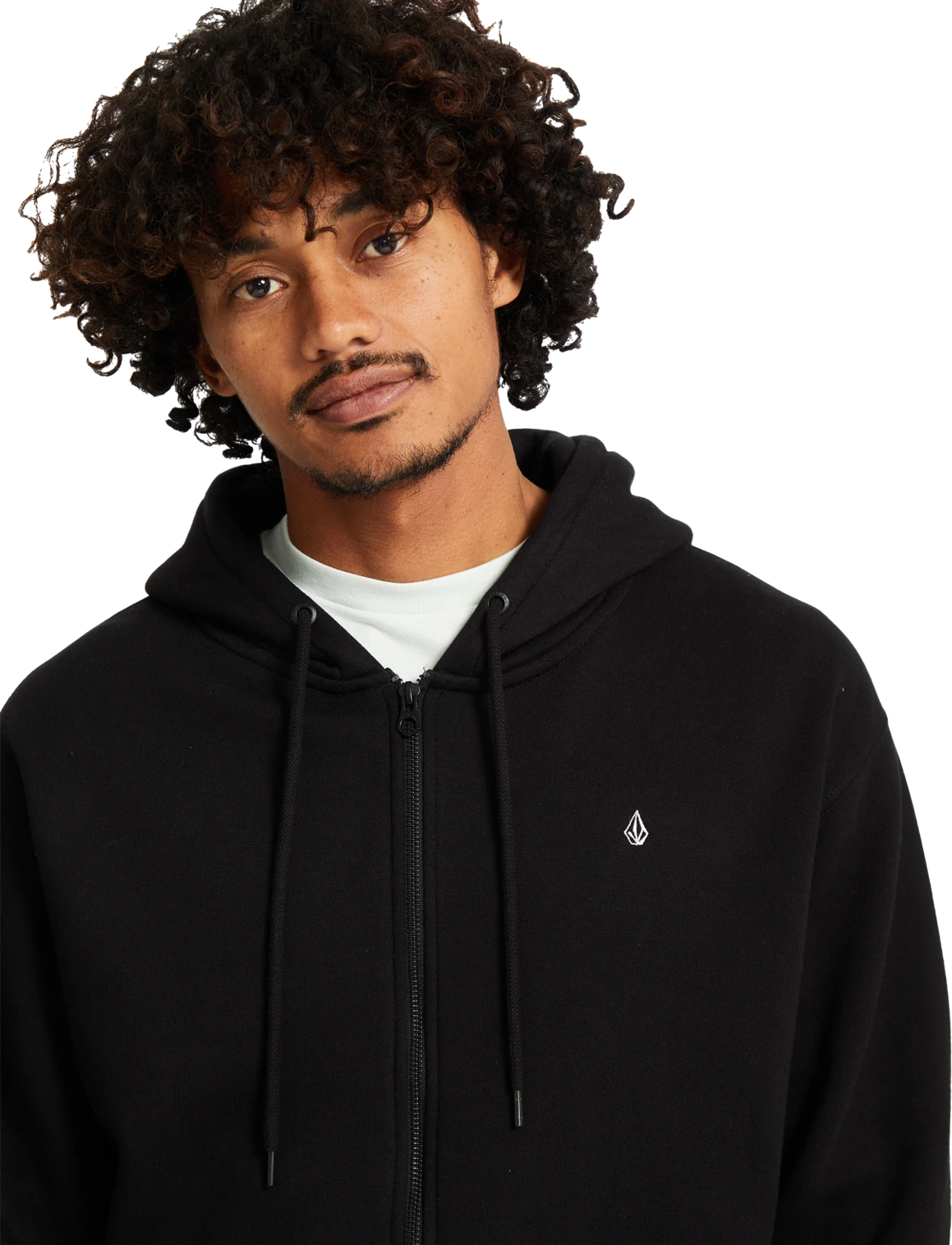 Volcom Single Stone sudadera con capucha hombre detail 6 | Black
