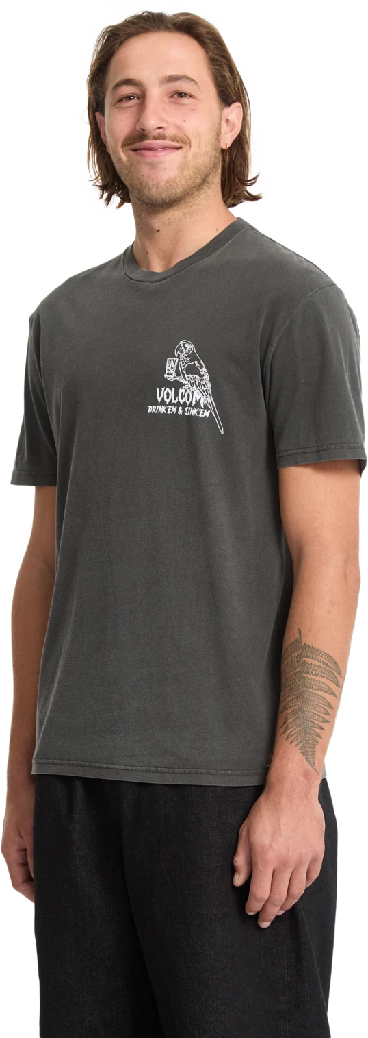 Volcom Liquor Locker camiseta manga corta hombre detail 4 | Black
