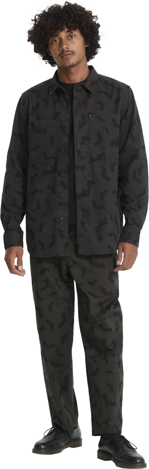 Volcom J.J. Villard Shirt camisa manga larga hombre detail 3 | Rinsed Black