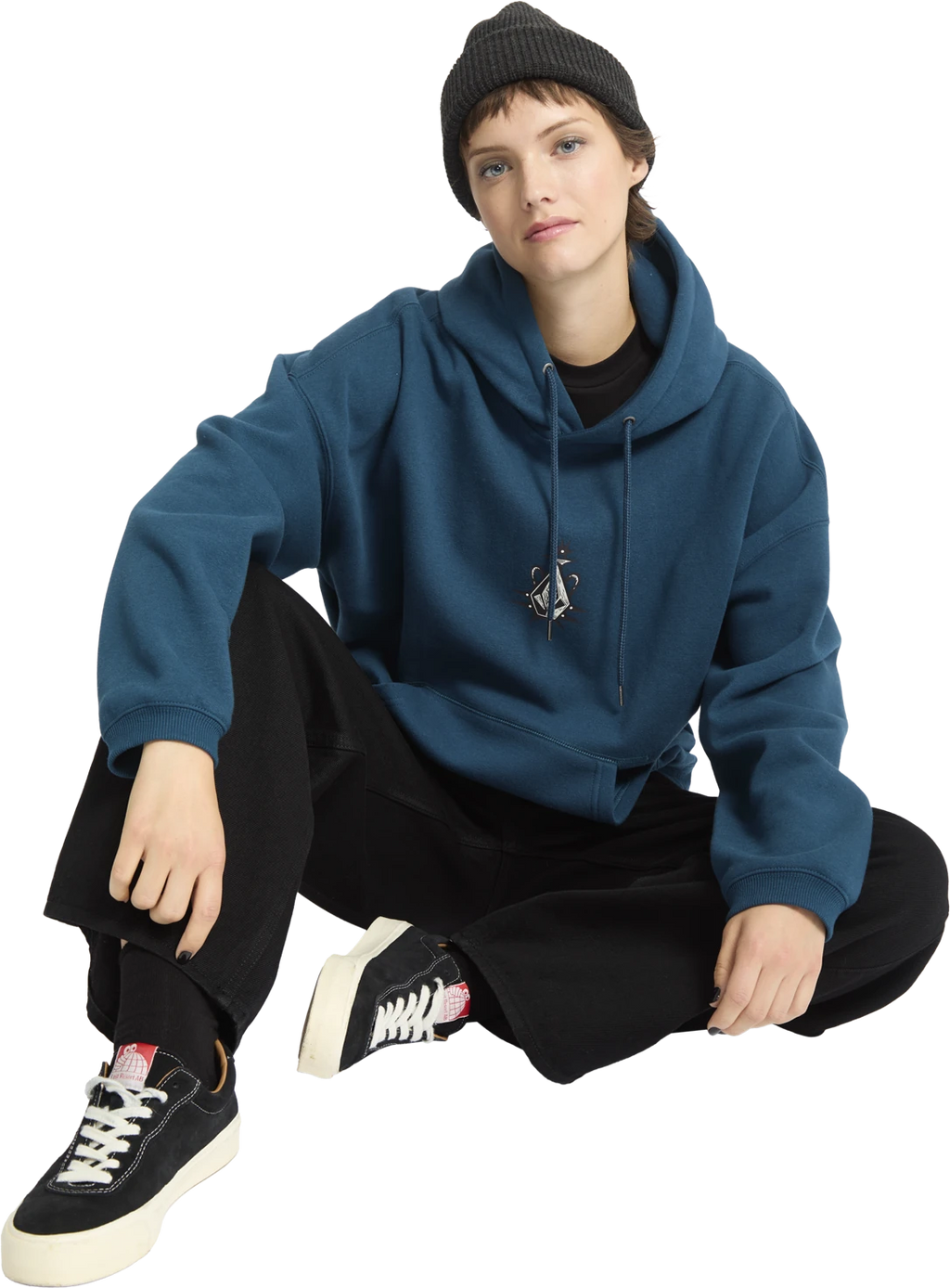 Volcom FA Vaderetro sudadera con capucha mujer detail 6 | Emerald Green