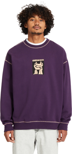 Volcom PODCOL CREW sudadera hombre | Grape Royale