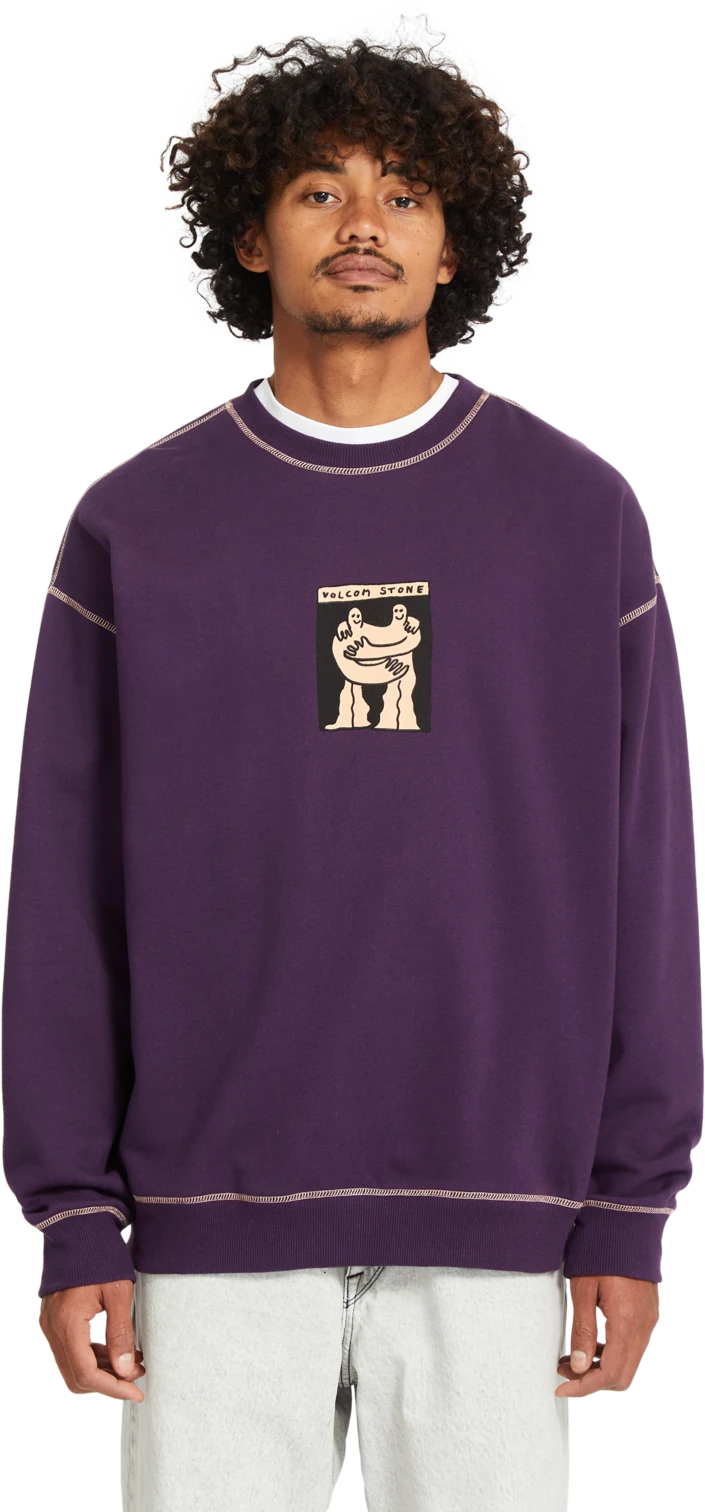 Volcom PODCOL CREW sudadera hombre | Grape Royale