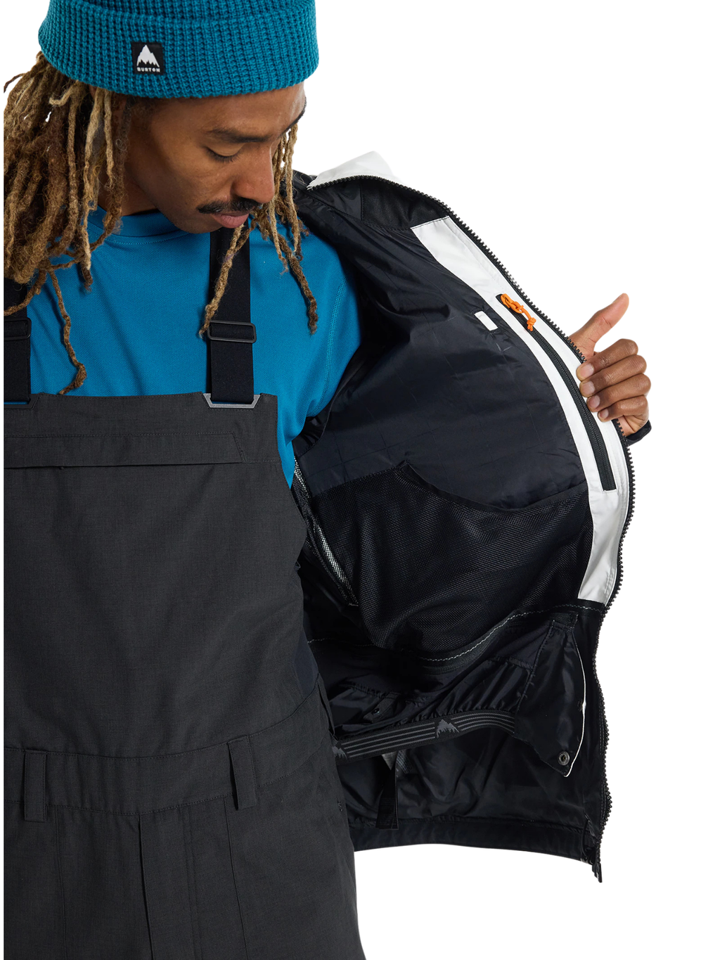 Burton Frostner 2L Snowboard Jacket - Stout White / True Black