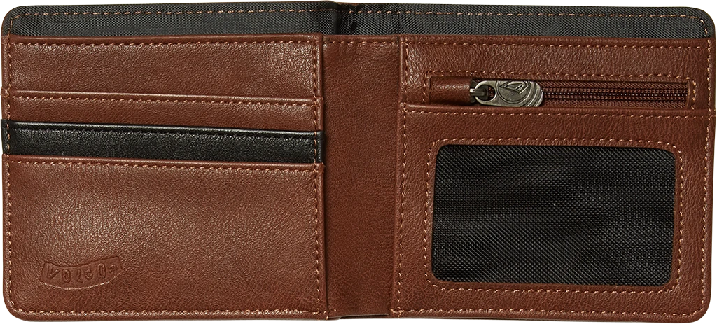 Volcom Slim Stone Wallet carteras hombre detail 2 | Brown