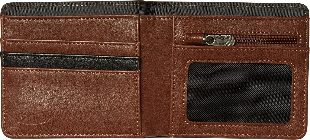 Volcom Slim Stone Wallet carteras hombre detail 2 | Brown