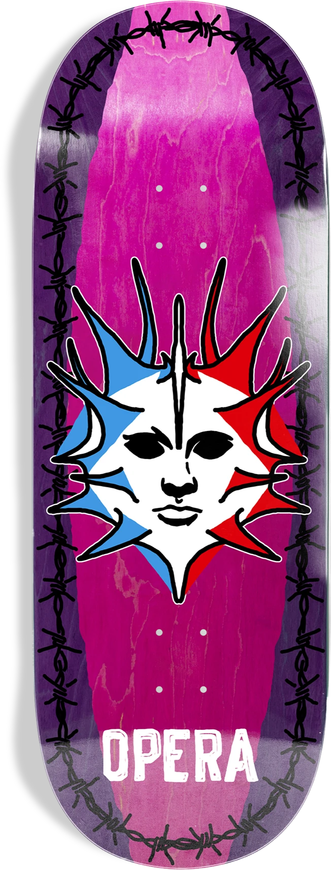 Opera Opera Fatties Torn Spike EX7 Tabla de Skate 11.0" tablas de monopatín detail 1 | Purple/Pink