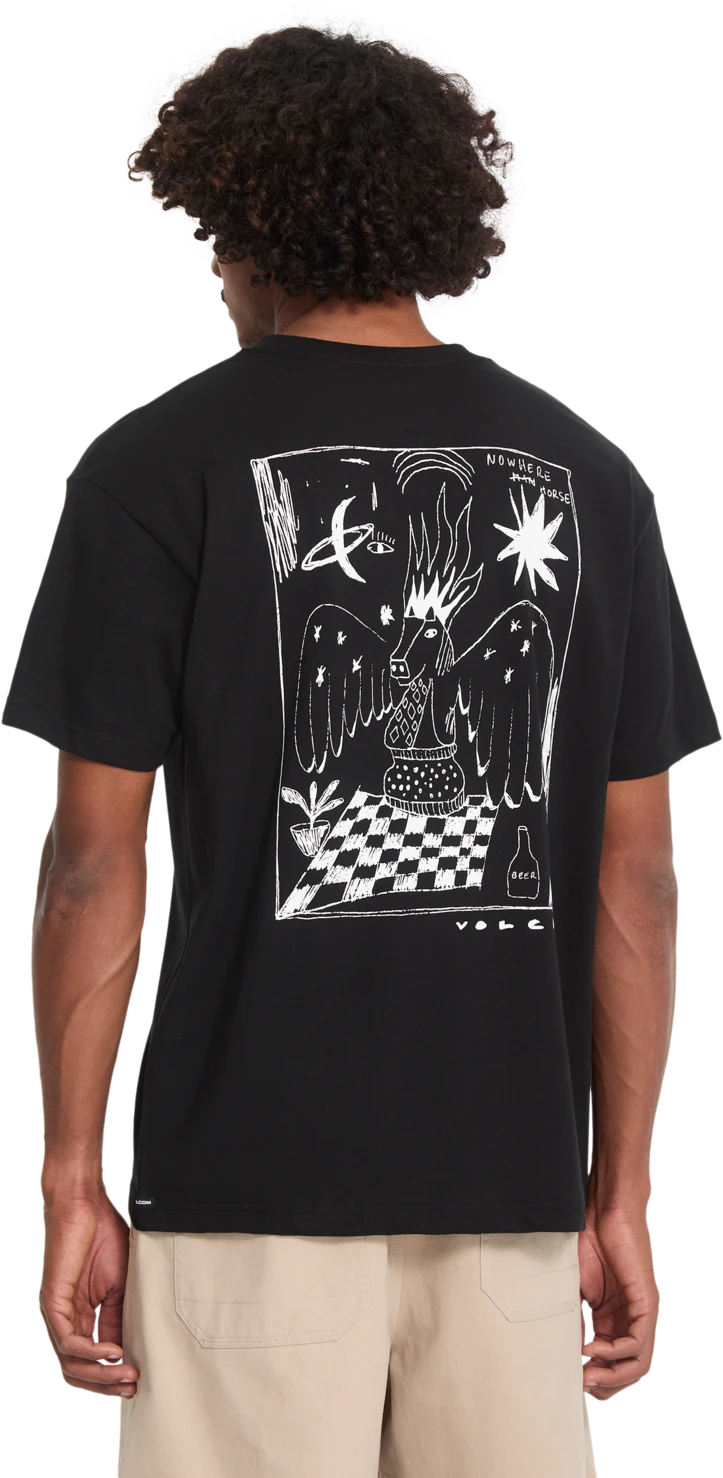 Volcom NOWHERE SST camiseta manga corta hombre detail 1 | Black