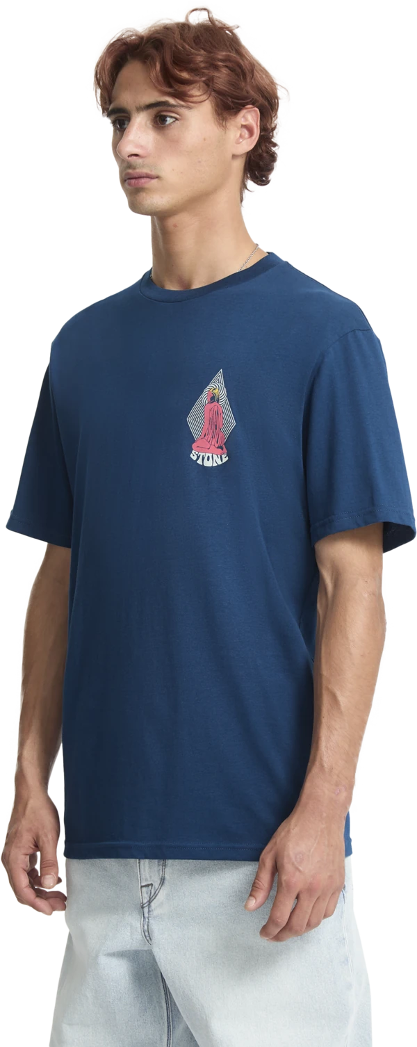 Volcom Psychback camiseta manga corta hombre detail 5 | Cosmic Blue