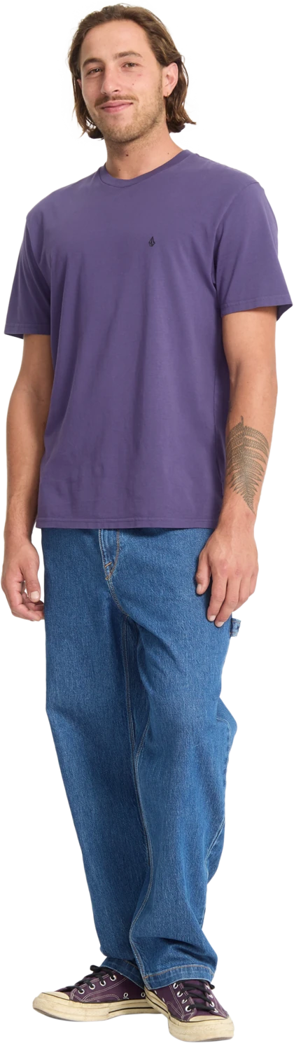 Volcom Solid Stone Emb camiseta manga corta hombre detail 5 | Dark Purple