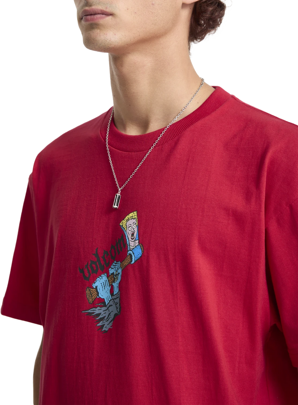 Volcom J.J. Villard 3 camiseta manga corta hombre detail 2 | Lifeguard Red