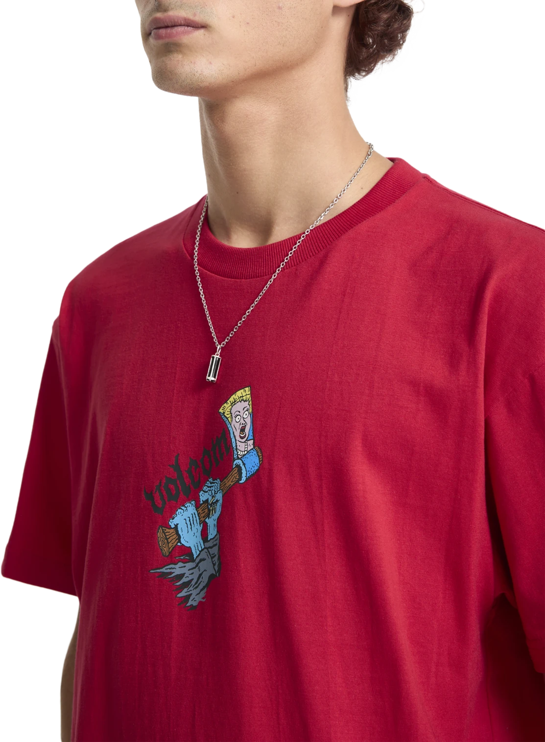 Volcom J.J. Villard 3 camiseta manga corta hombre detail 2 | Lifeguard Red