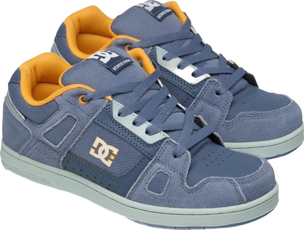 DC Shoes Stag Kids calzado niño detail 2 | Navy/Grey/Orange