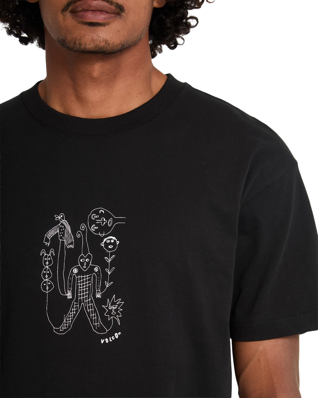 Volcom NOWHERE SST camiseta manga corta hombre detail 3 | Black