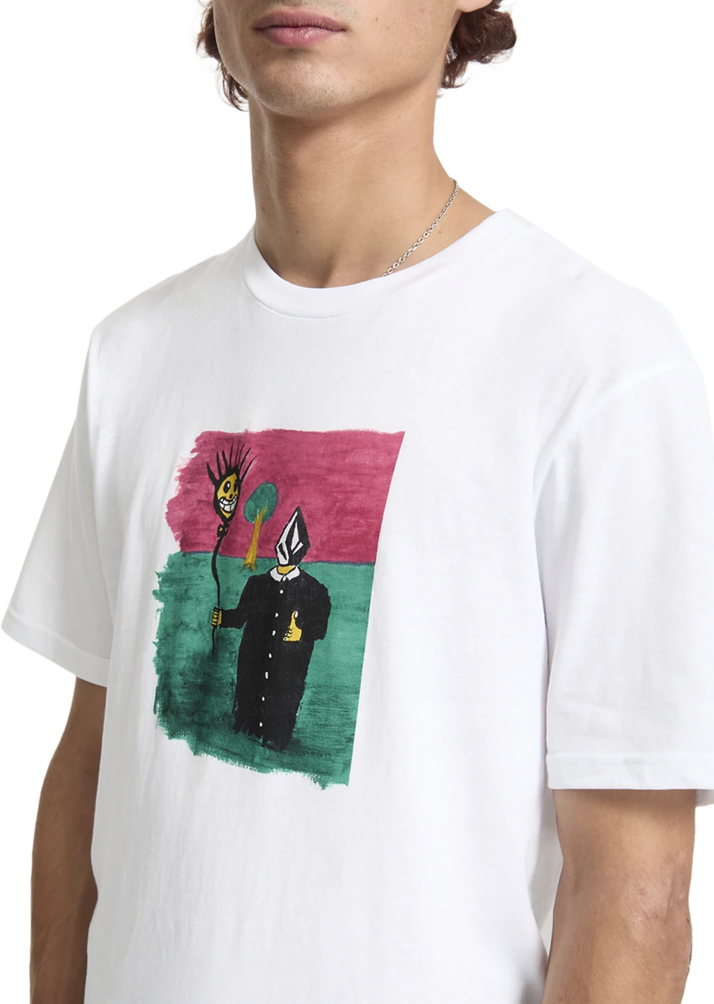 Volcom Issam camiseta manga corta hombre detail 4 | White