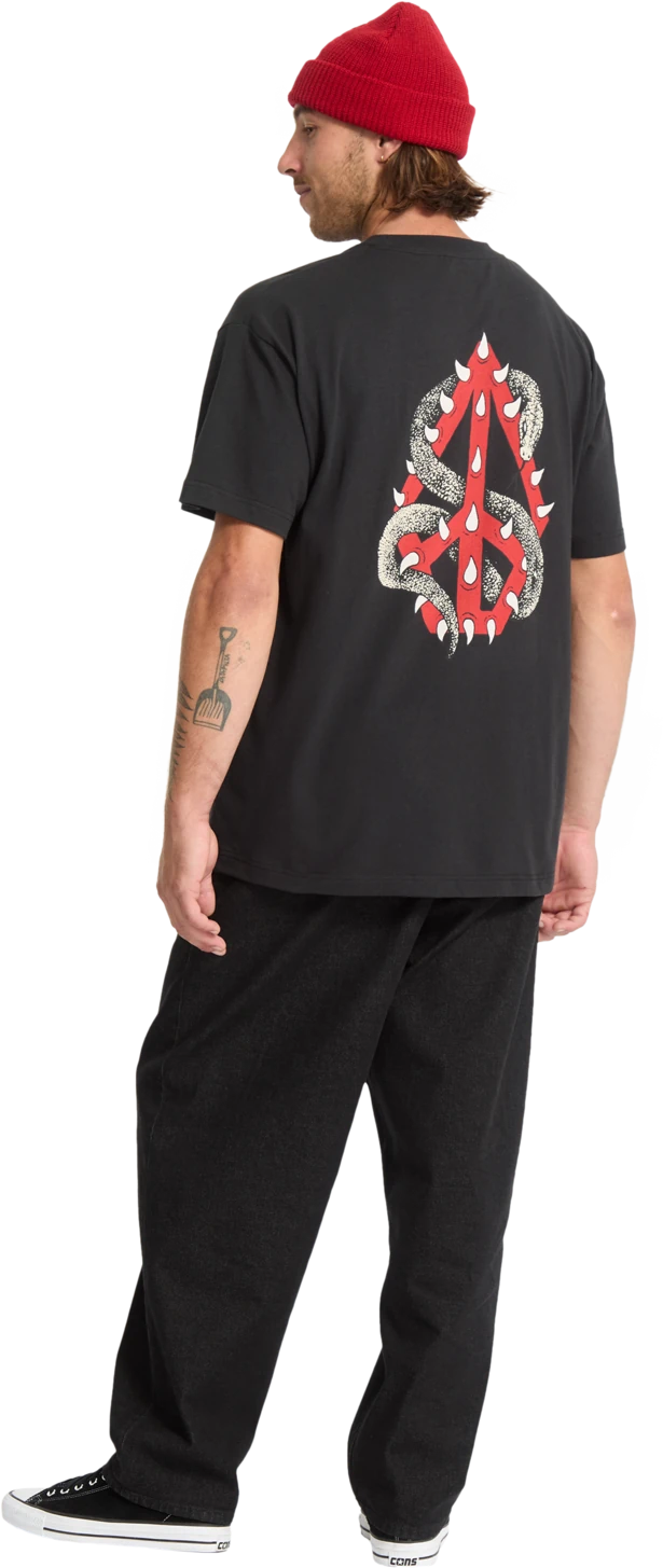 Volcom Snake Peace camiseta manga corta hombre detail 3 | Black