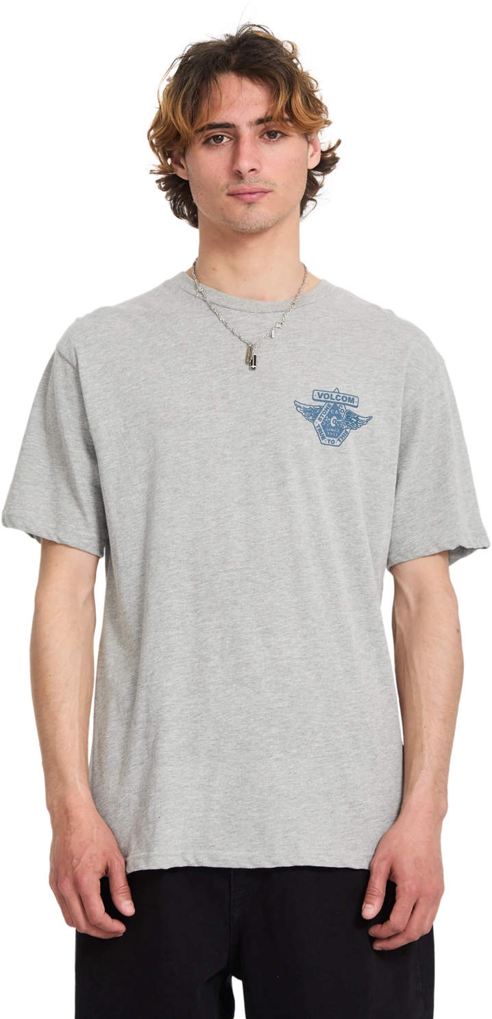Volcom FREE WHEEL HTH SST camiseta manga corta hombre | Heather Grey