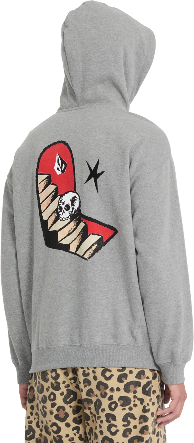 Volcom FA SETH CONBOY PO sudadera con capucha hombre detail 4 | Heather Grey