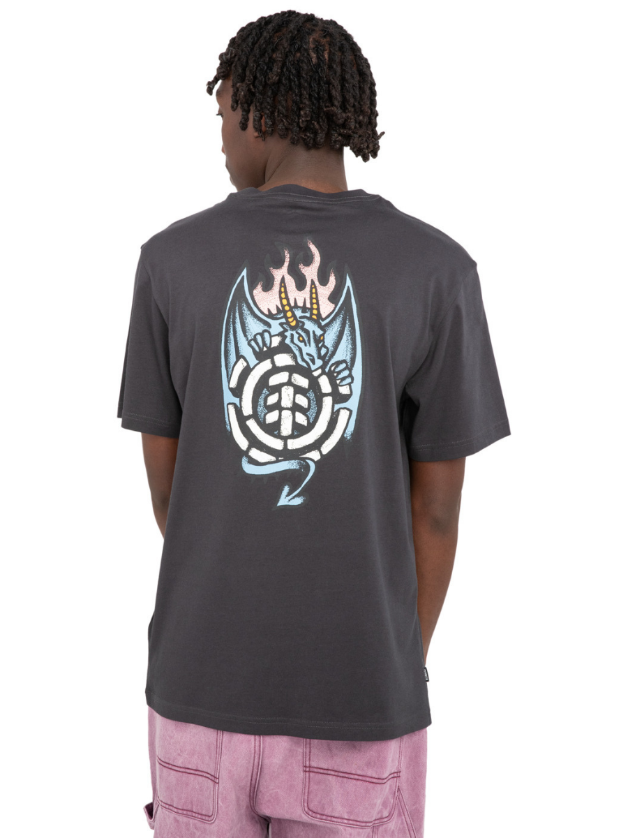 T-shirt a maniche corte Element Skateboards Dragon - Nera