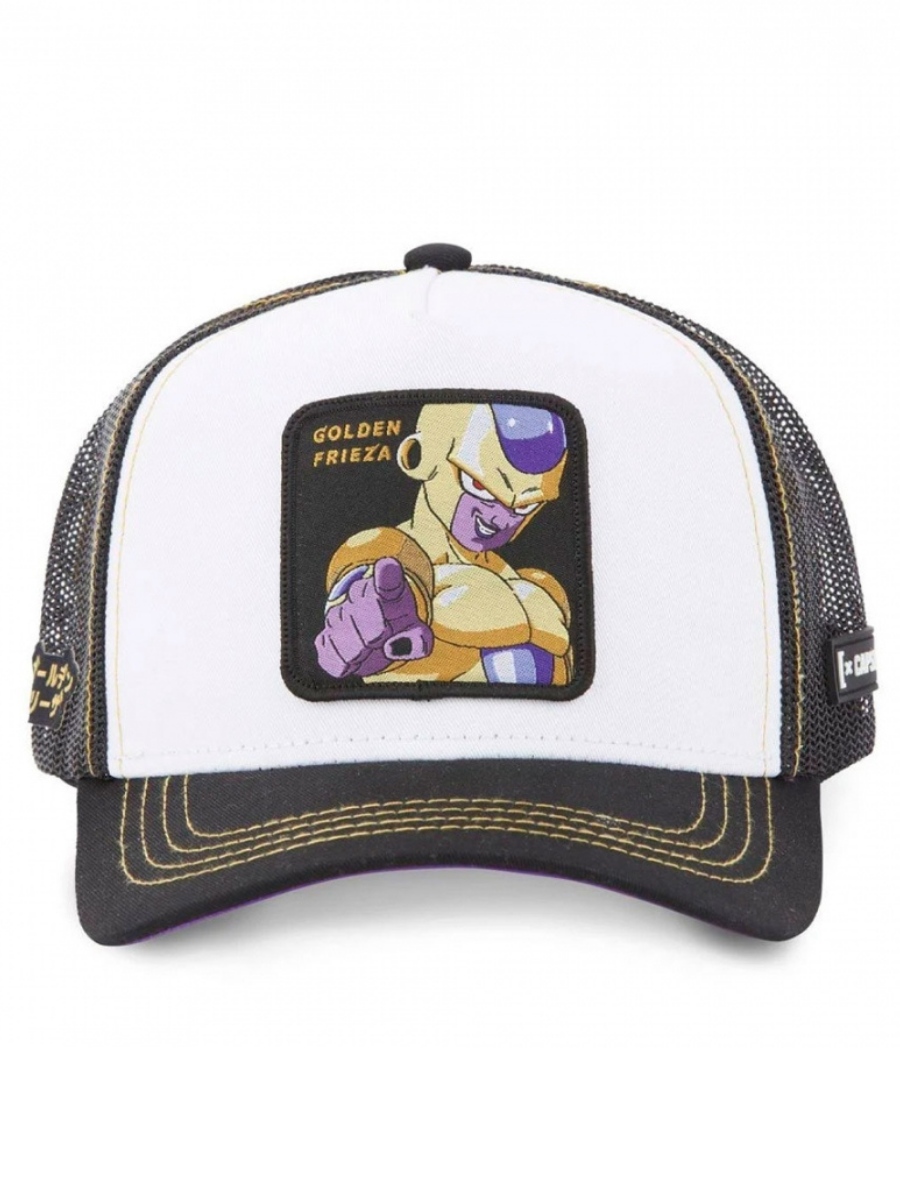 Capslab x Dragon Ball Broly Trucker Cap (Golden Frieza) – Schwarz/Weiß