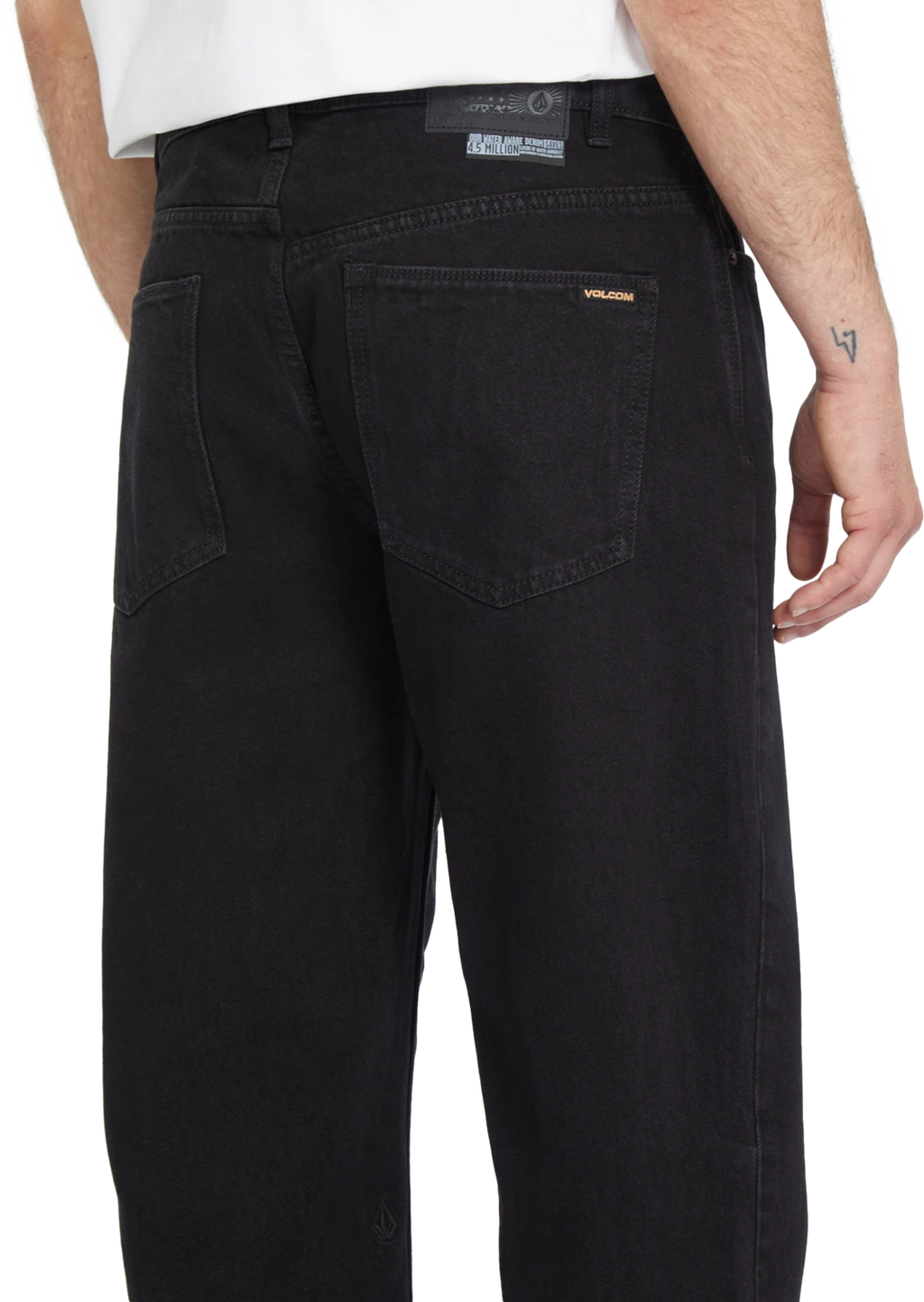 Volcom Modown Tapered Jeans pantalón tejano hombre detail 2 | Black