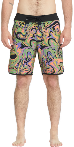 Volcom Infuse Scallop Mod 19 trajes de baño hombre | Steel Purple