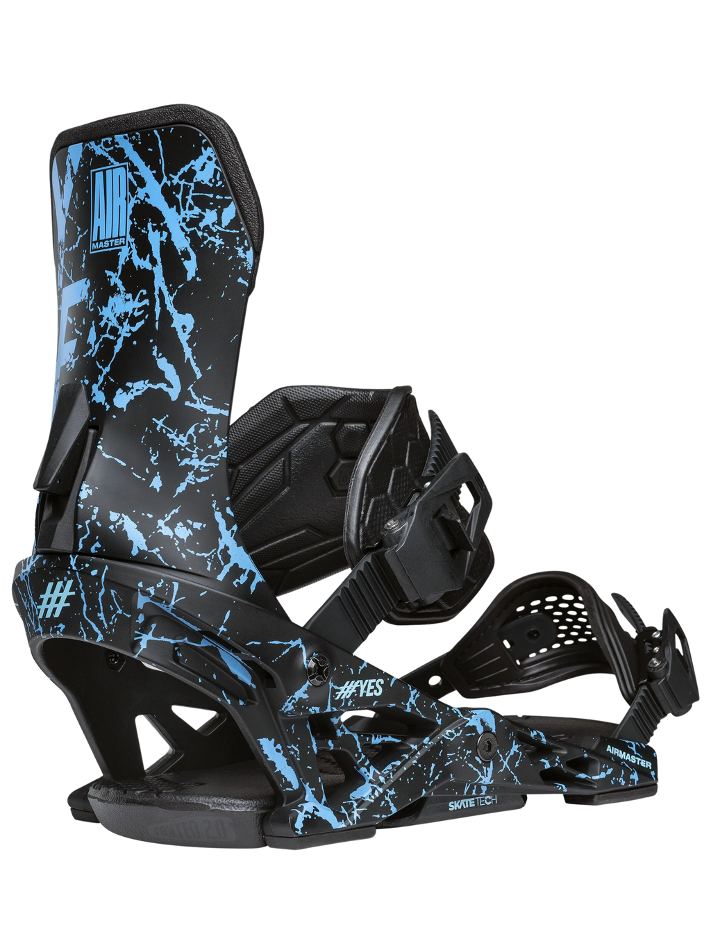 Fijaciones Snowboard Yes Airmaster 2026 | Splatter Blue