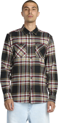 Volcom Netastone Flannel Shirt camisa manga larga hombre | Antique Black