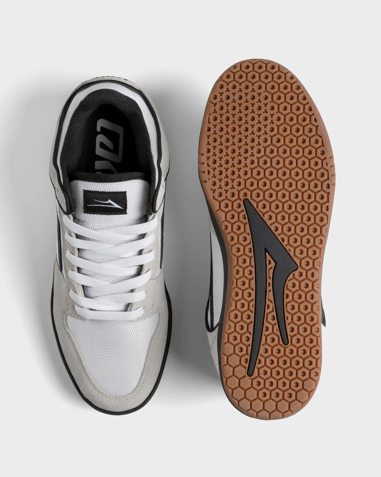 Lakai Men's Telford Low calzado hombre detail 3 | WHITE SUEDE CORDURA BLACK