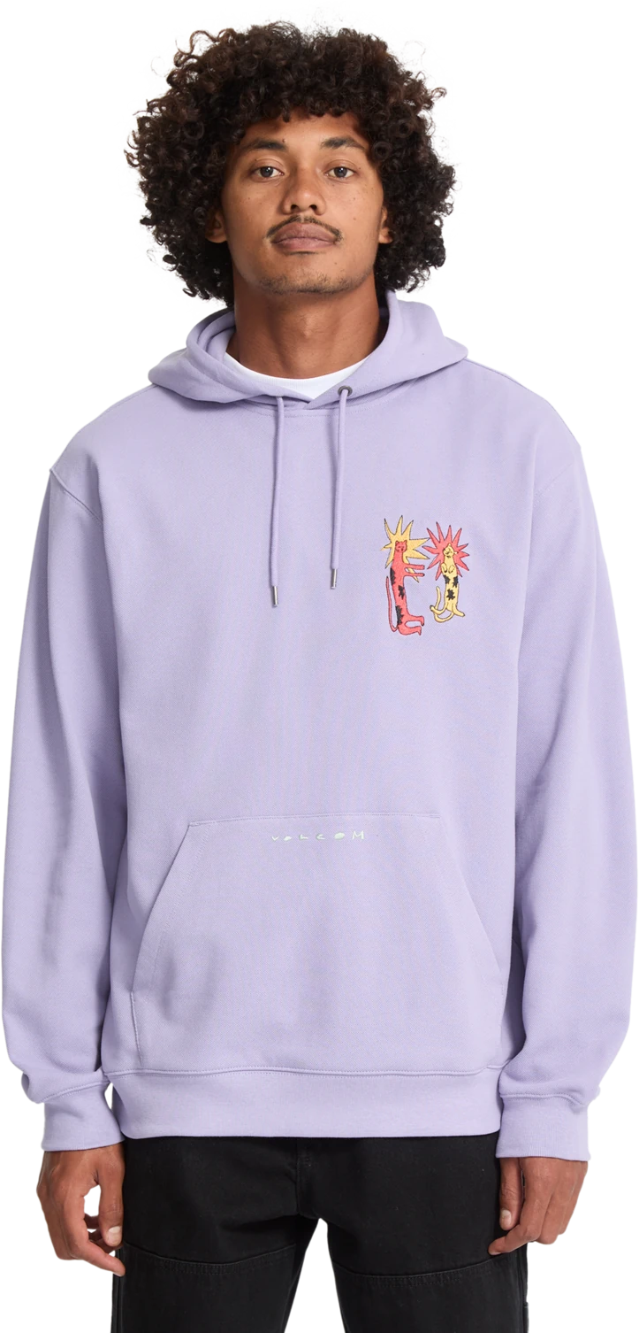 Volcom Longo Cats sudadera con capucha hombre | Purple Ash