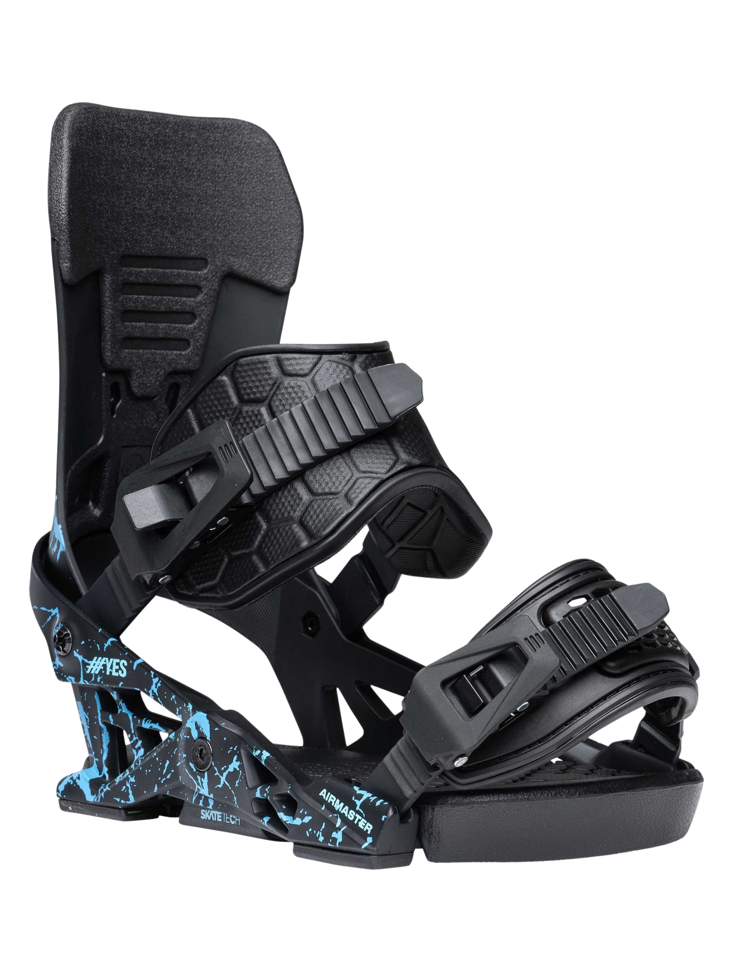 Fijaciones Snowboard Yes Airmaster 2026 | Splatter Blue