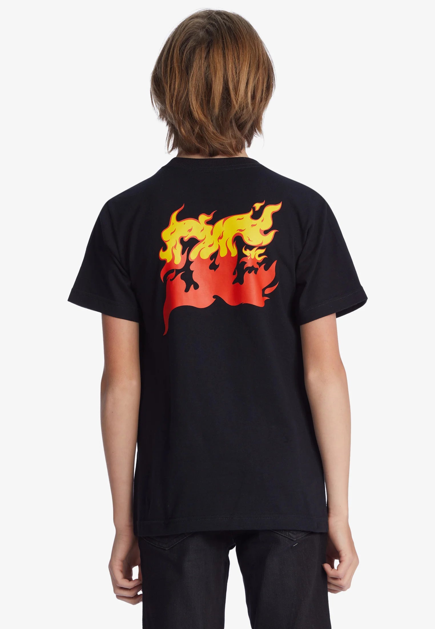 DC Shoes Burner Schwarzes Kinder-T-Shirt