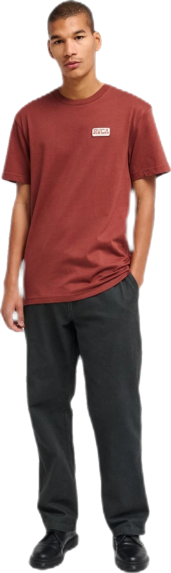Rvca Old West Camiseta de manga corta camiseta manga corta hombre detail 2 | Rojo
